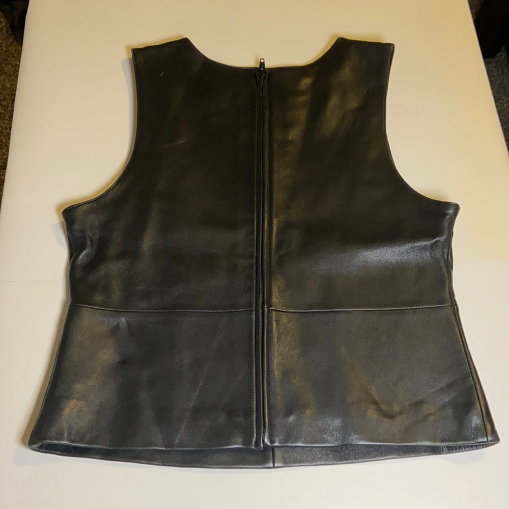 Black leather shirt